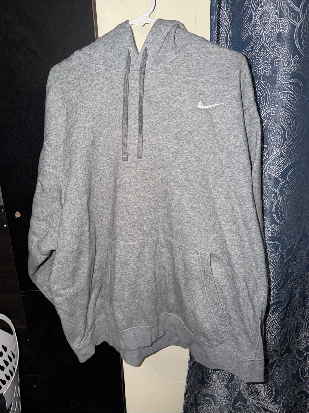 Nike Men's Club Fleece Pullover Hoodie Heather Gray XXL CJ1611-063 NWT